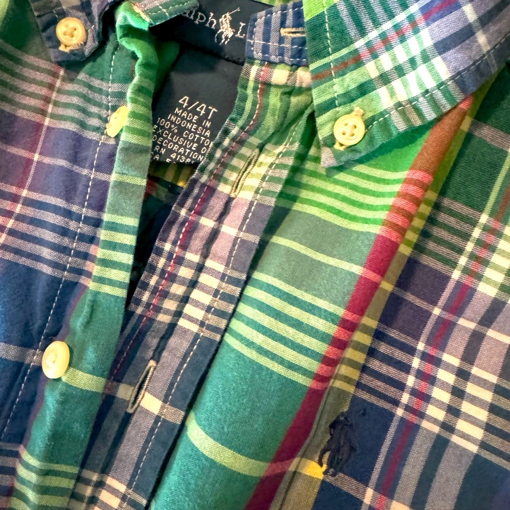 Plaid Polo 4t